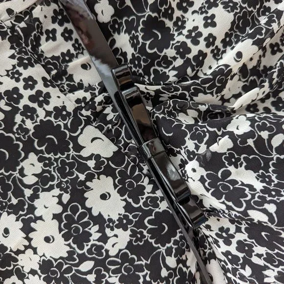 Lauren Conrad Black and White Floral Dress size 14 - Picture 4 of 5